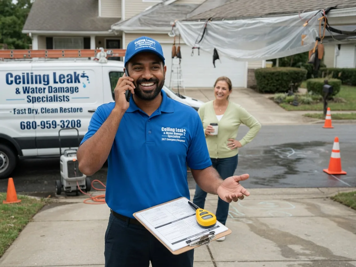 Ceiling Leak Cleanup Stony Point, NC FAQs